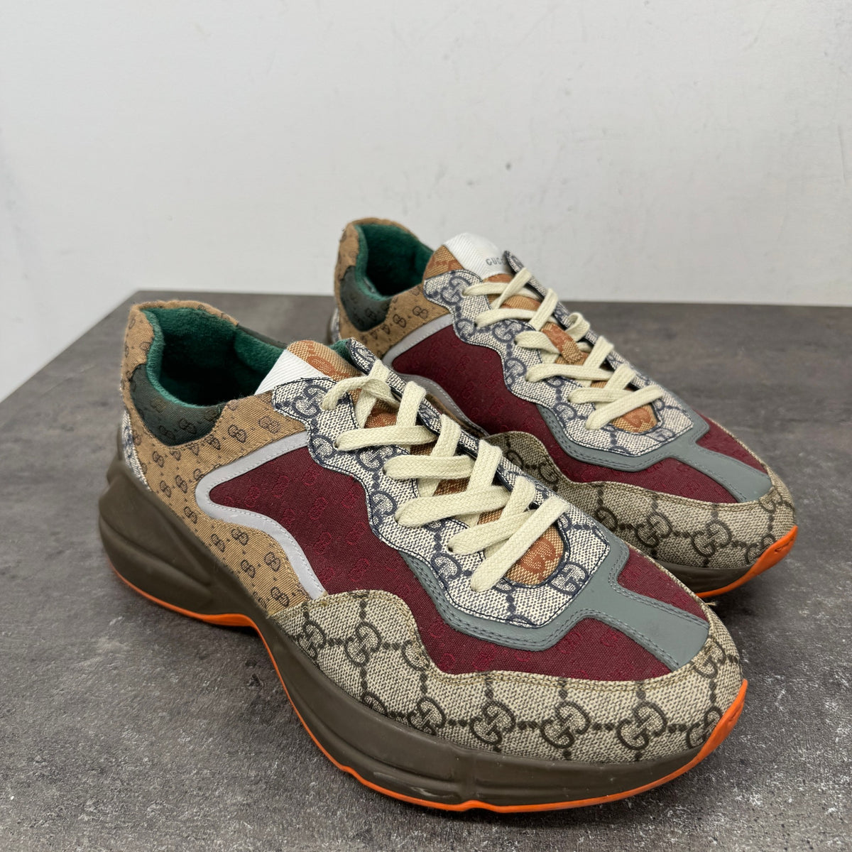 Men's Rhyton Low Trainers Brown Size UK 8.5 / EU 42.5 - Photo 13