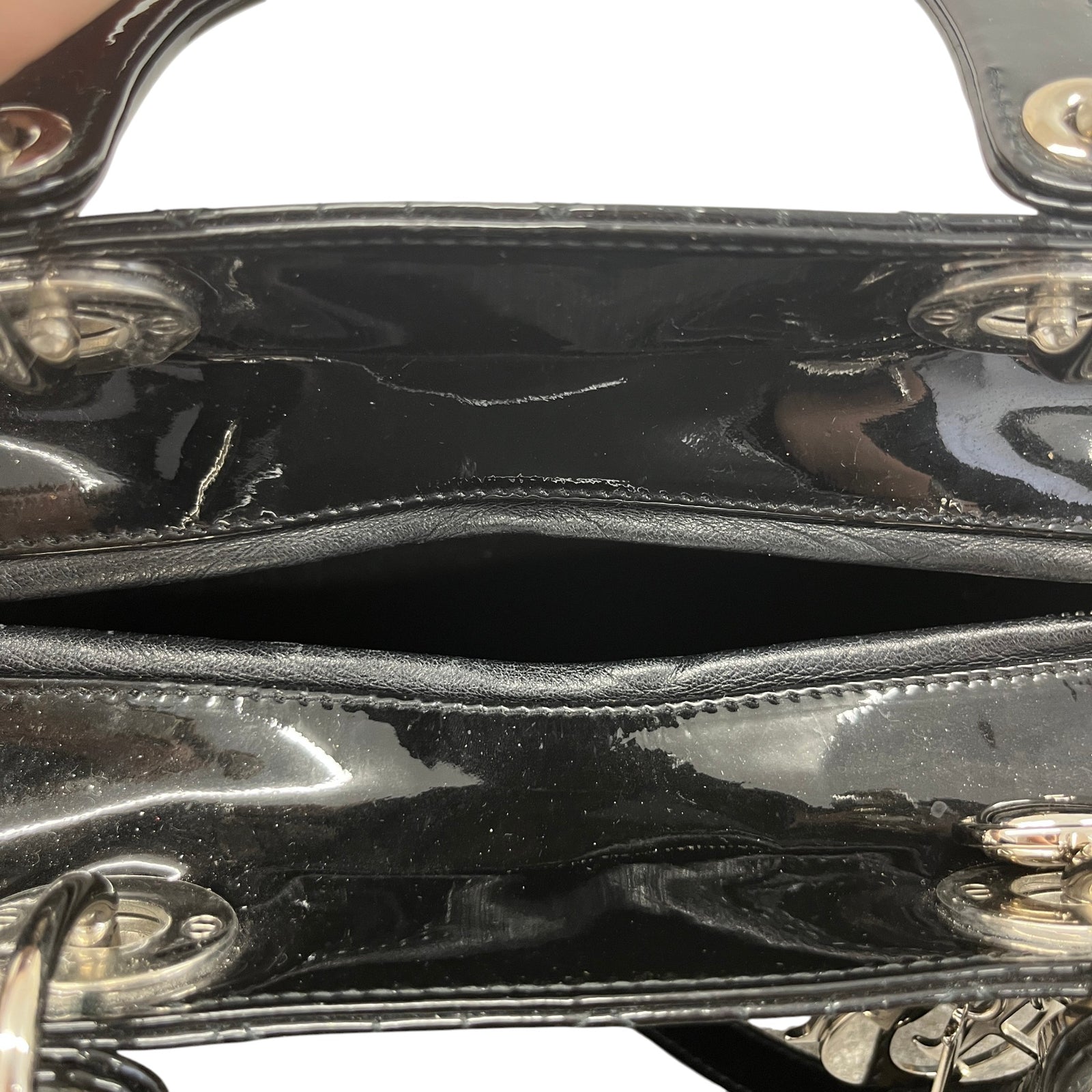 Women's Lady Dior Handbag Black - Photo 11