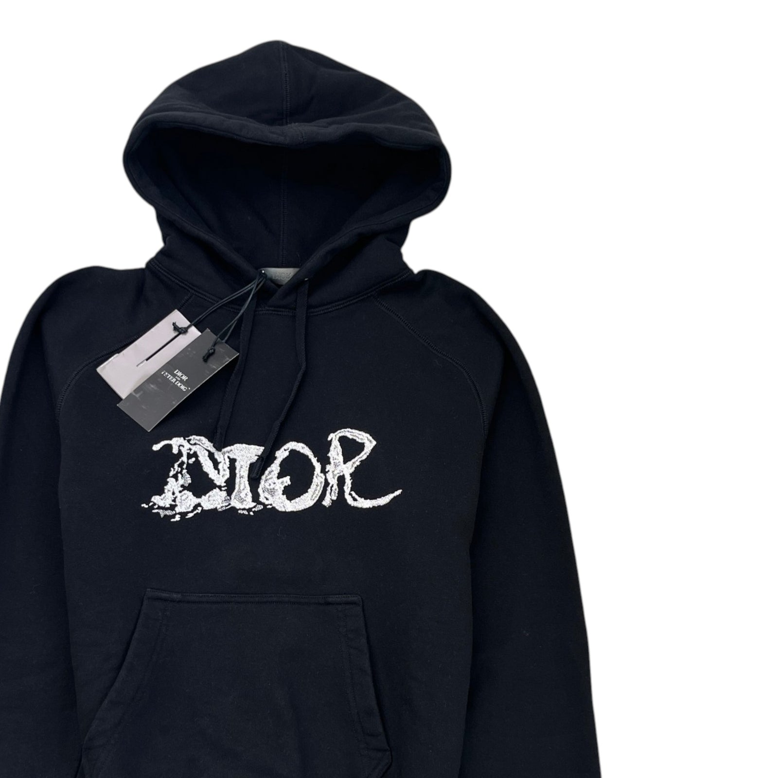 Men's X Peter Doig Embroidered Logo Hoodie Black Size XXS - Photo 3