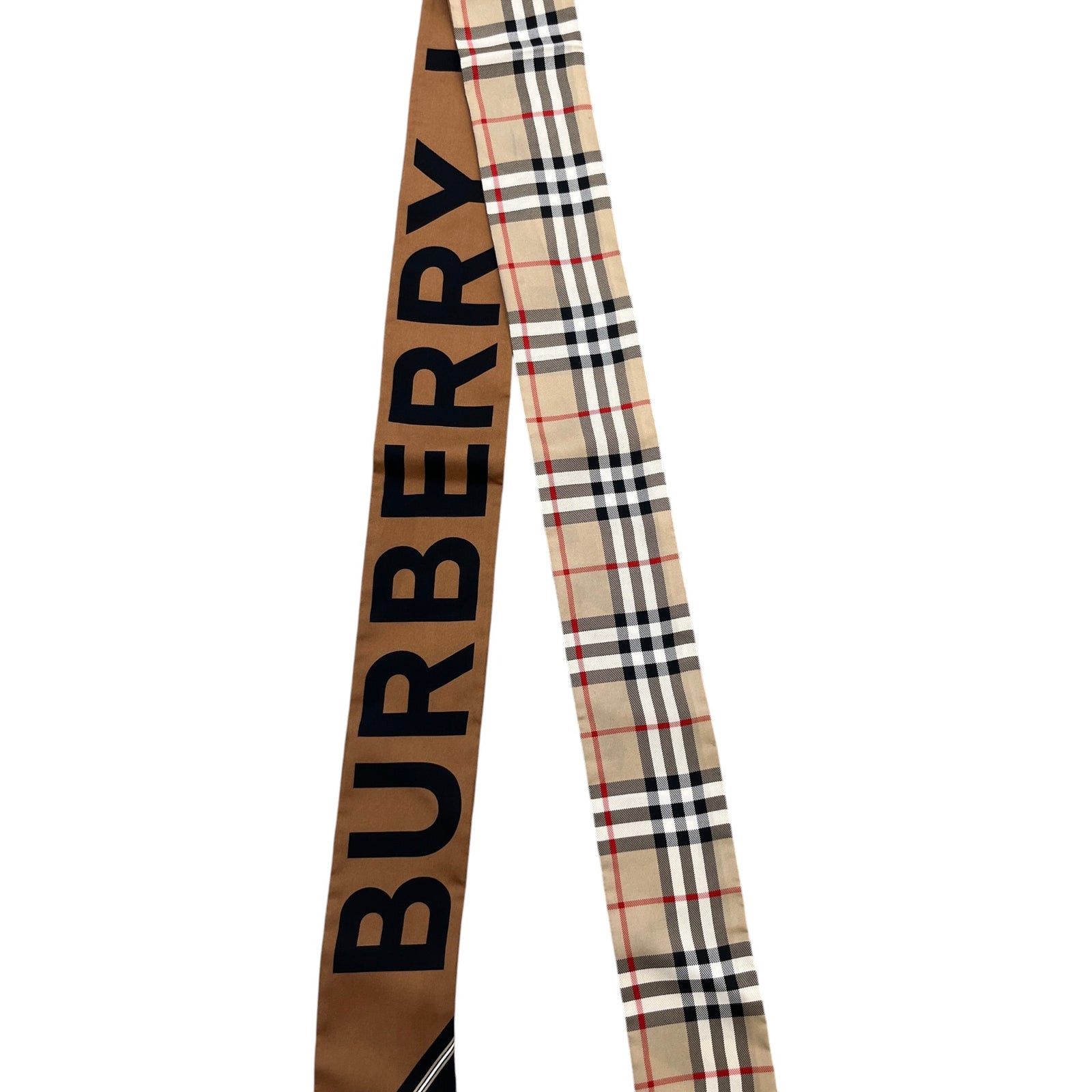 Women's Checkered Twillie Scarf Brown - Photo 3