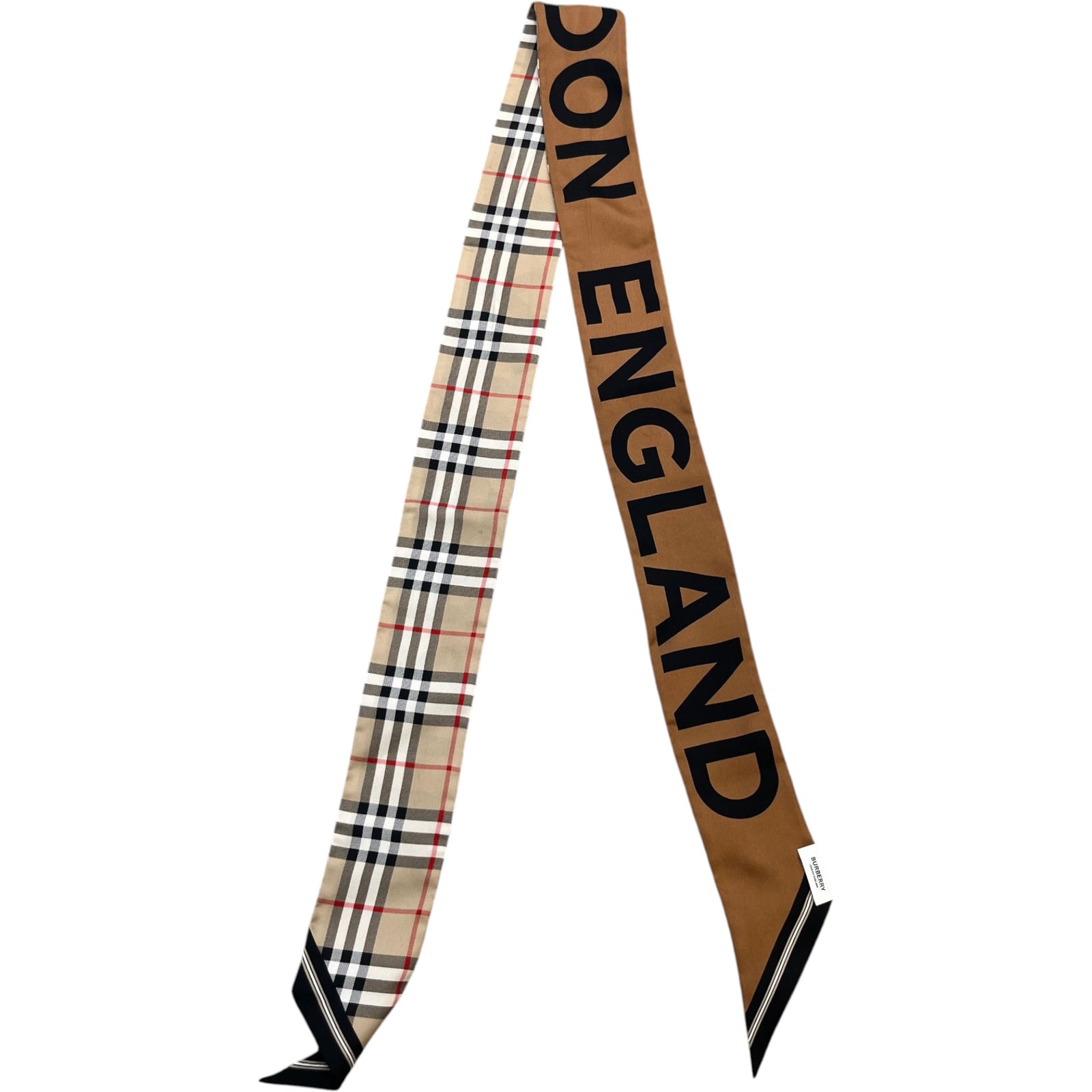 Women's Checkered Twillie Scarf Brown - Photo 2