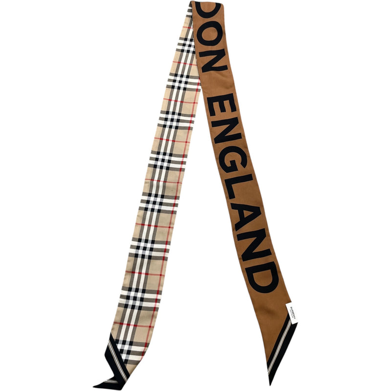 Women's Checkered Twillie Scarf Brown