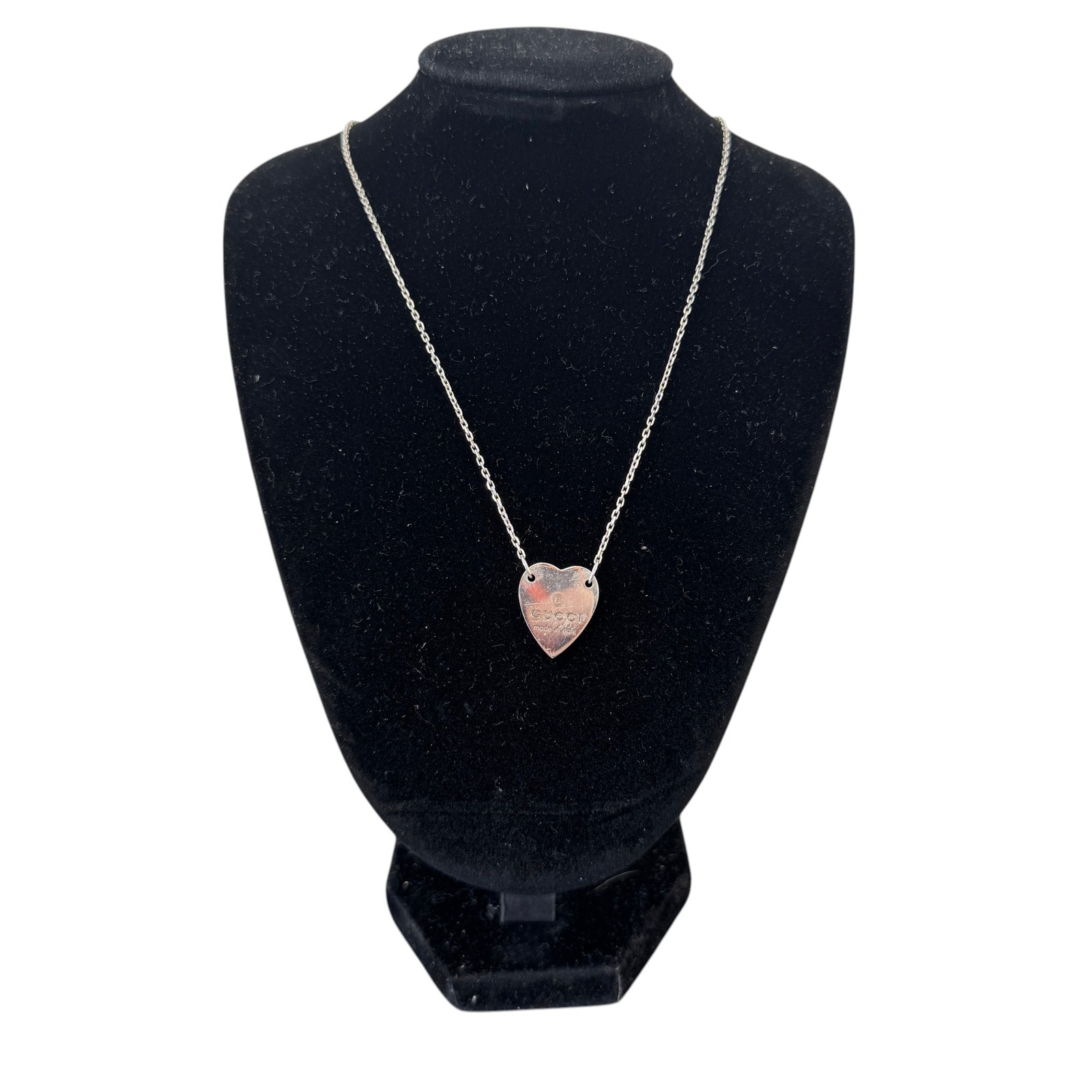 Women's Trademark Heart Pendant Necklace Silver - Photo 3