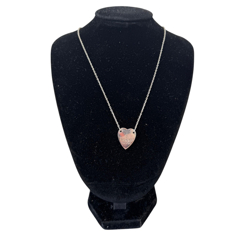 Women's Trademark Heart Pendant Necklace Silver