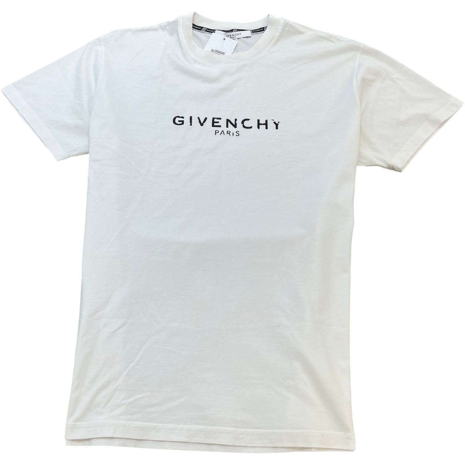 Men's Logo Print T-Shirt White Size S - Photo 1