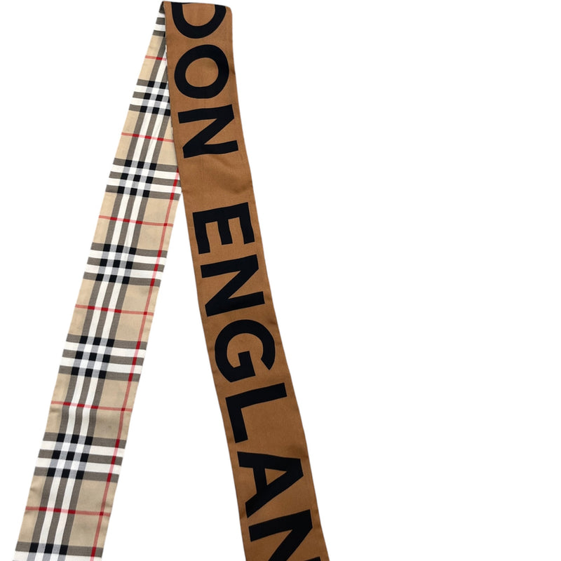 Women's Checkered Twillie Scarf Brown