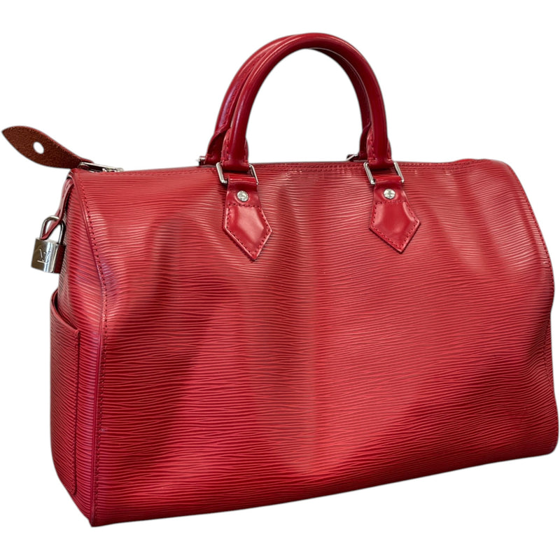 Women's Epi Leather Speedy 35 Bag Red