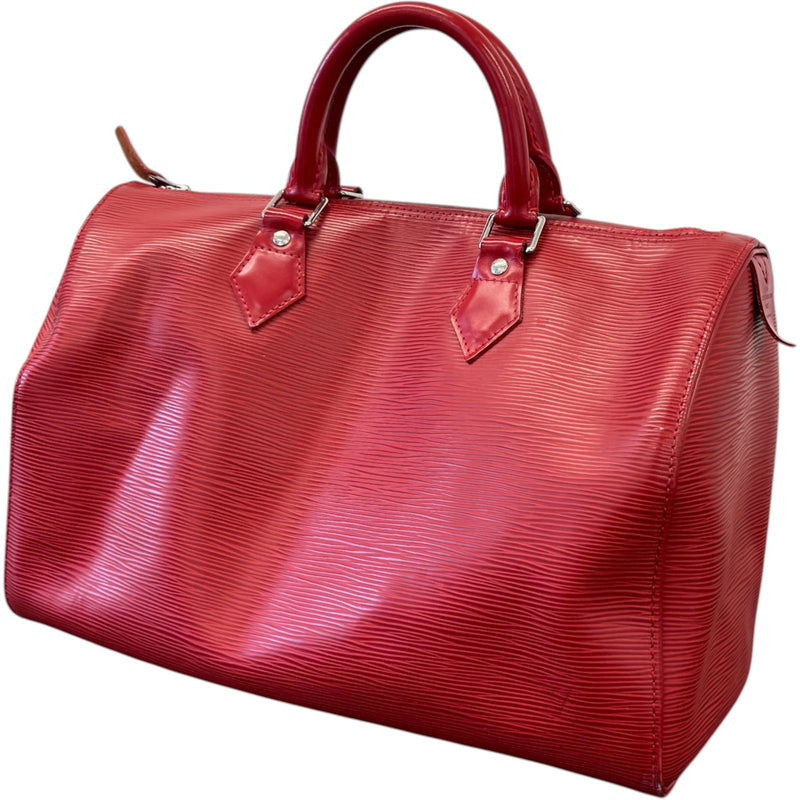 Women's Epi Leather Speedy 35 Bag Red