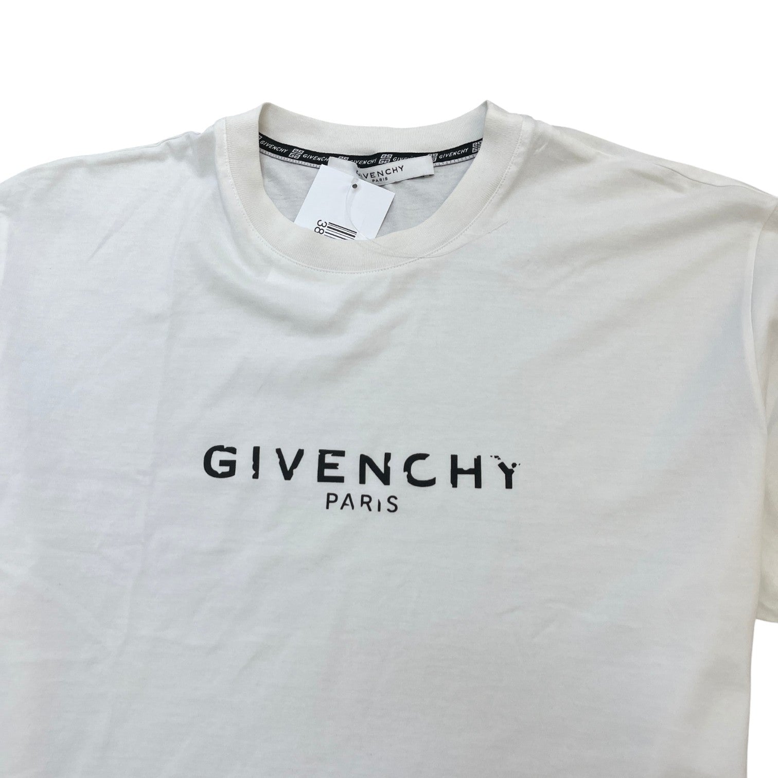 Men's Logo Print T-Shirt White Size S - Photo 5