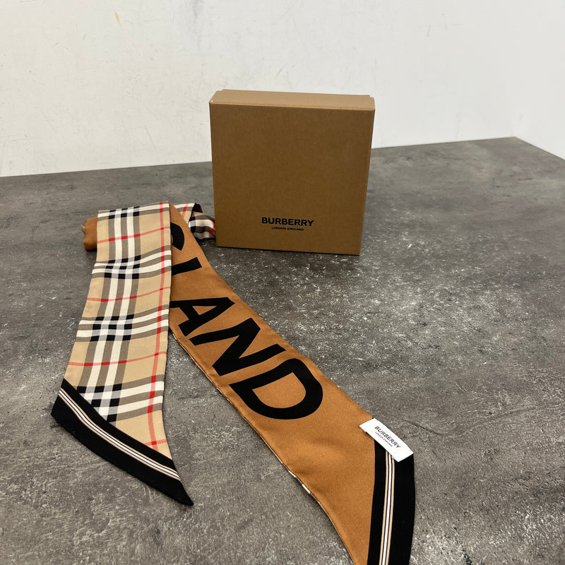 Women's Checkered Twillie Scarf Brown