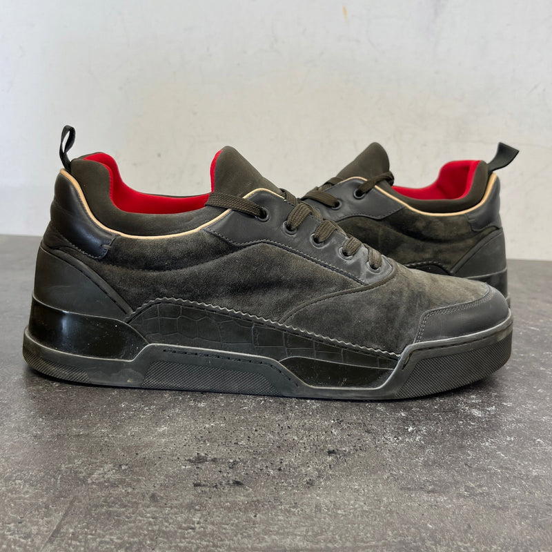 Men's Aurélien Low Trainers Khaki Size UK 11 / EU 45