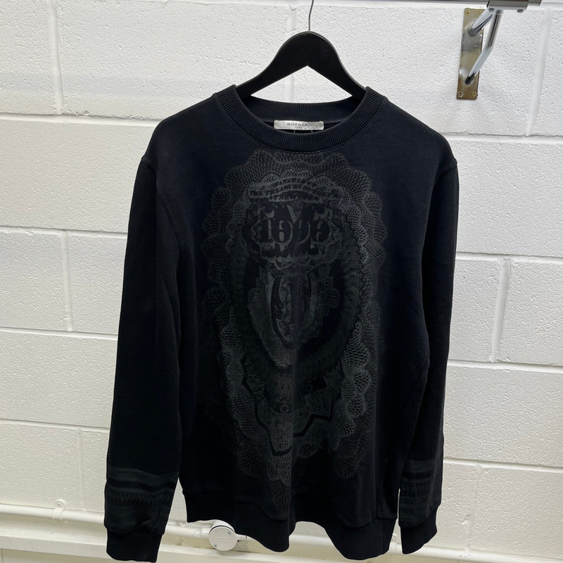 Men's Riccardo Tisci Ss 2017 1000 Bill Dormio Sweatshirt Black Size M