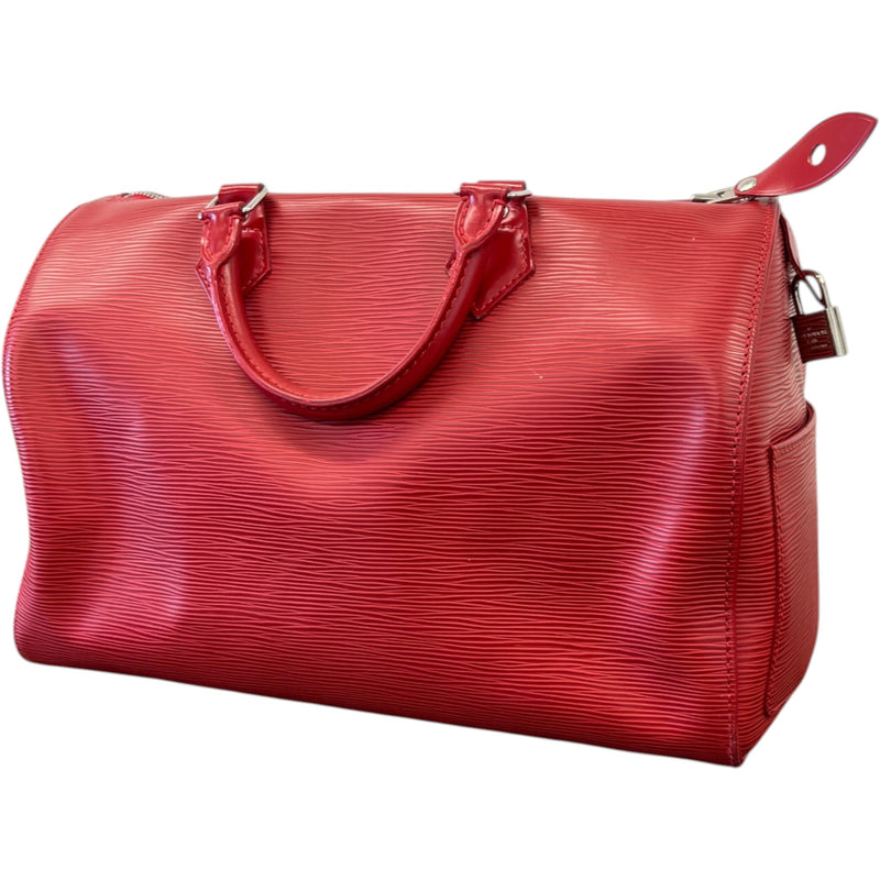 Women's Epi Leather Speedy 35 Bag Red