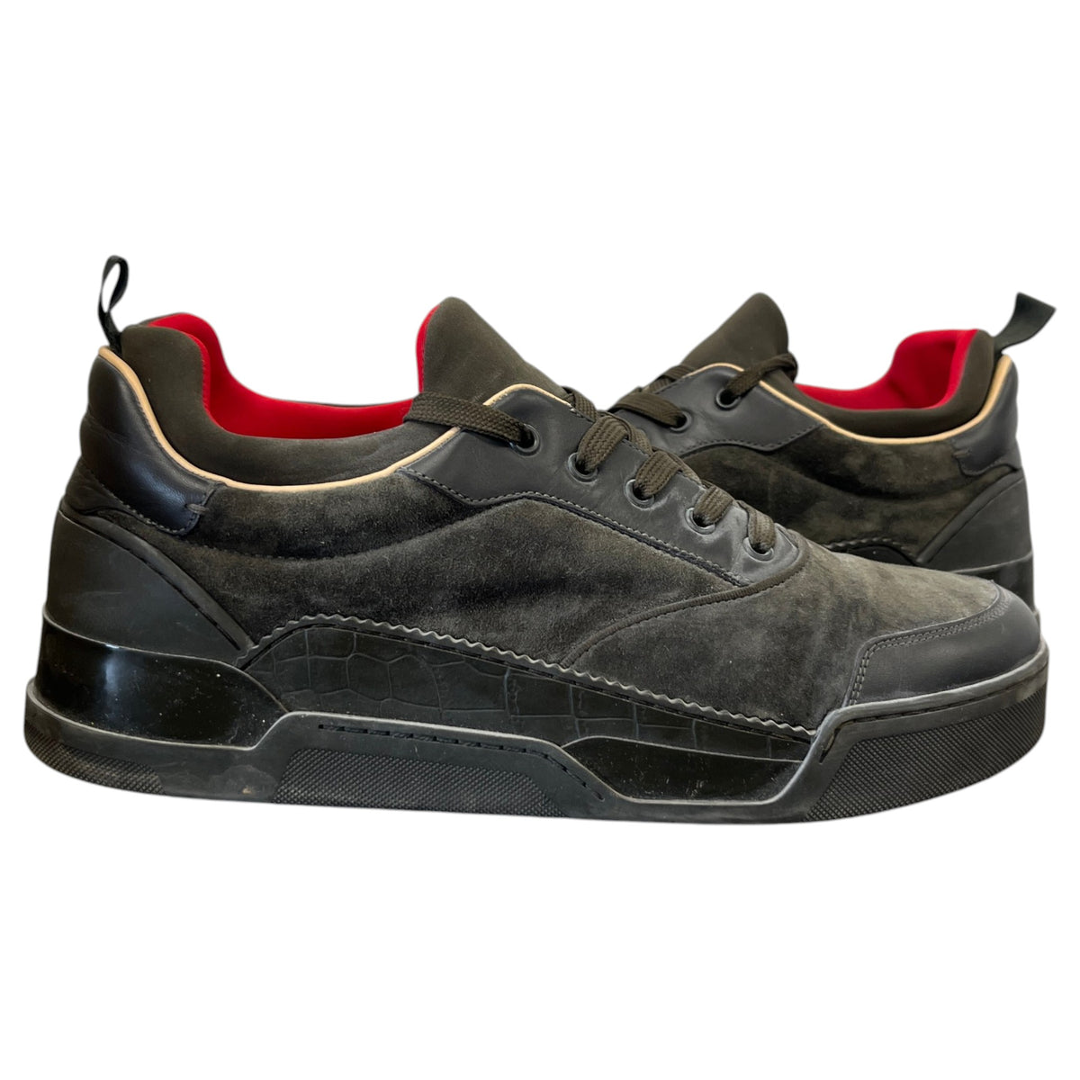 Men's Aurélien Low Trainers Khaki Size UK 11 / EU 45 - Photo 3