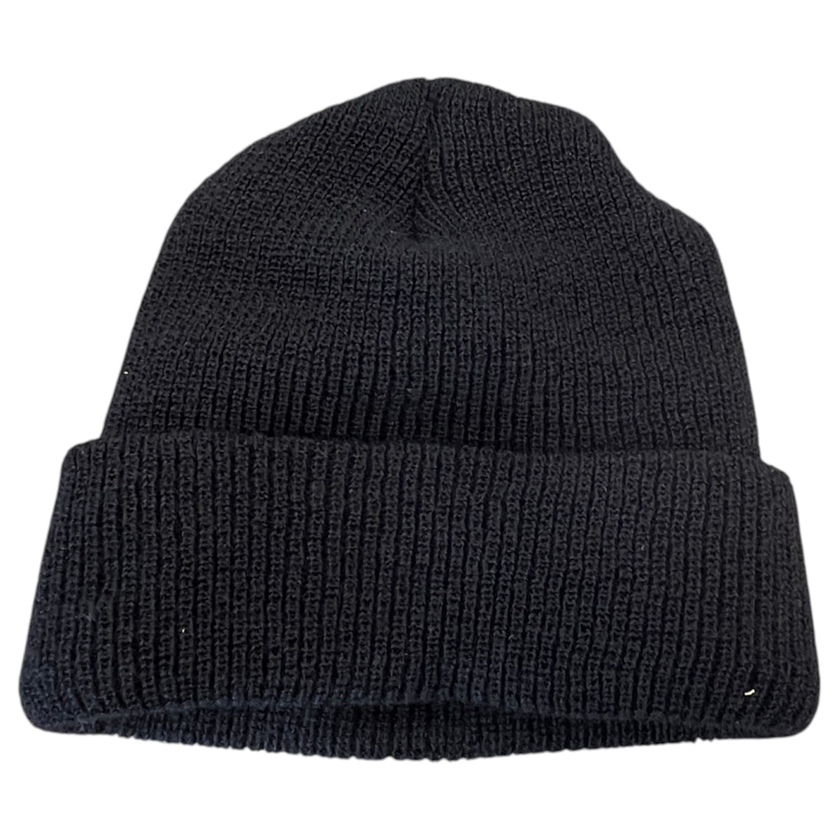 Men's Embroidered Logo Knit Beanie Black - Photo 4