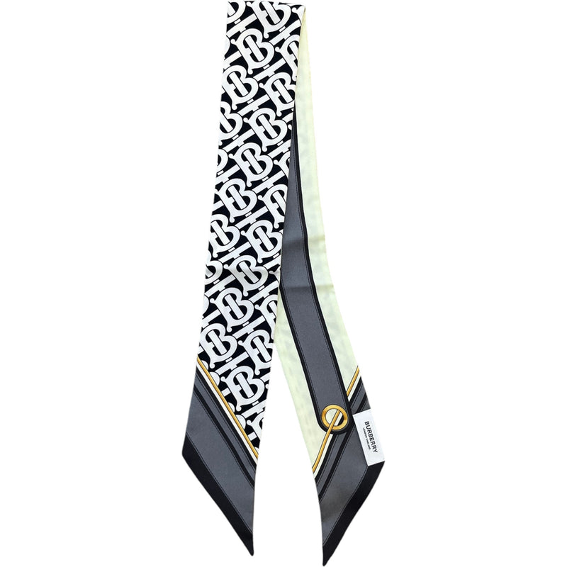 Women's Monogram Logo Scarf Black