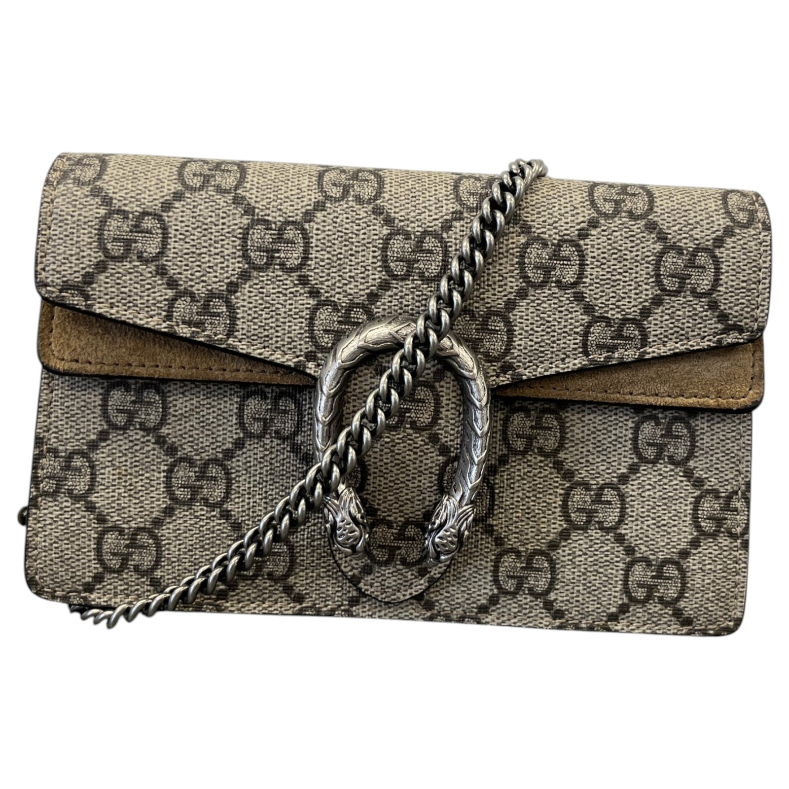Women's GG Supreme Dionysus Super Mini Crossbody Bag Beige - Photo 1