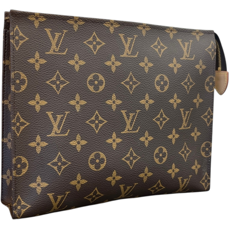 Women's Monogram Poche Toilette 26 Pouch Brown