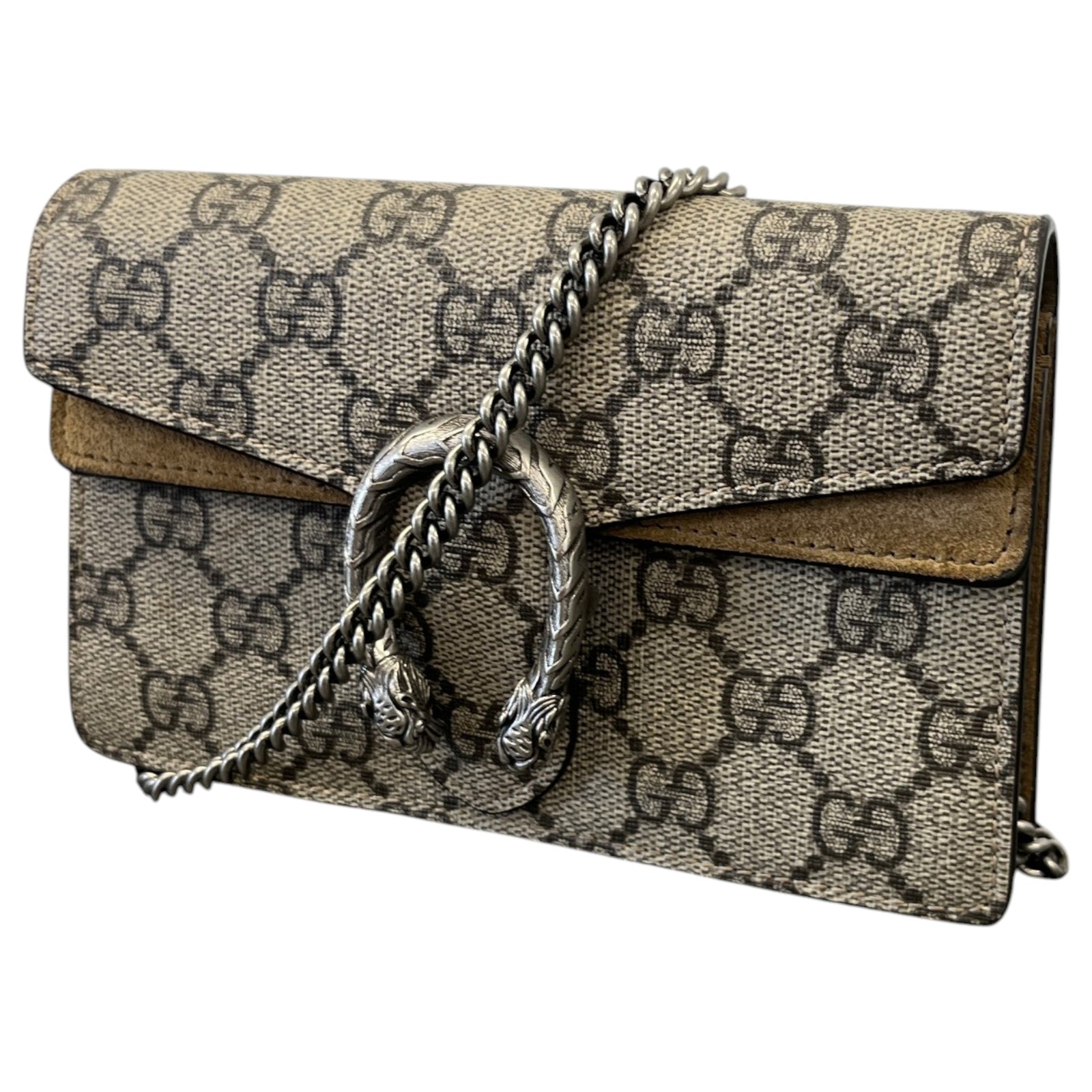 Women's GG Supreme Dionysus Super Mini Crossbody Bag Beige - Photo 5