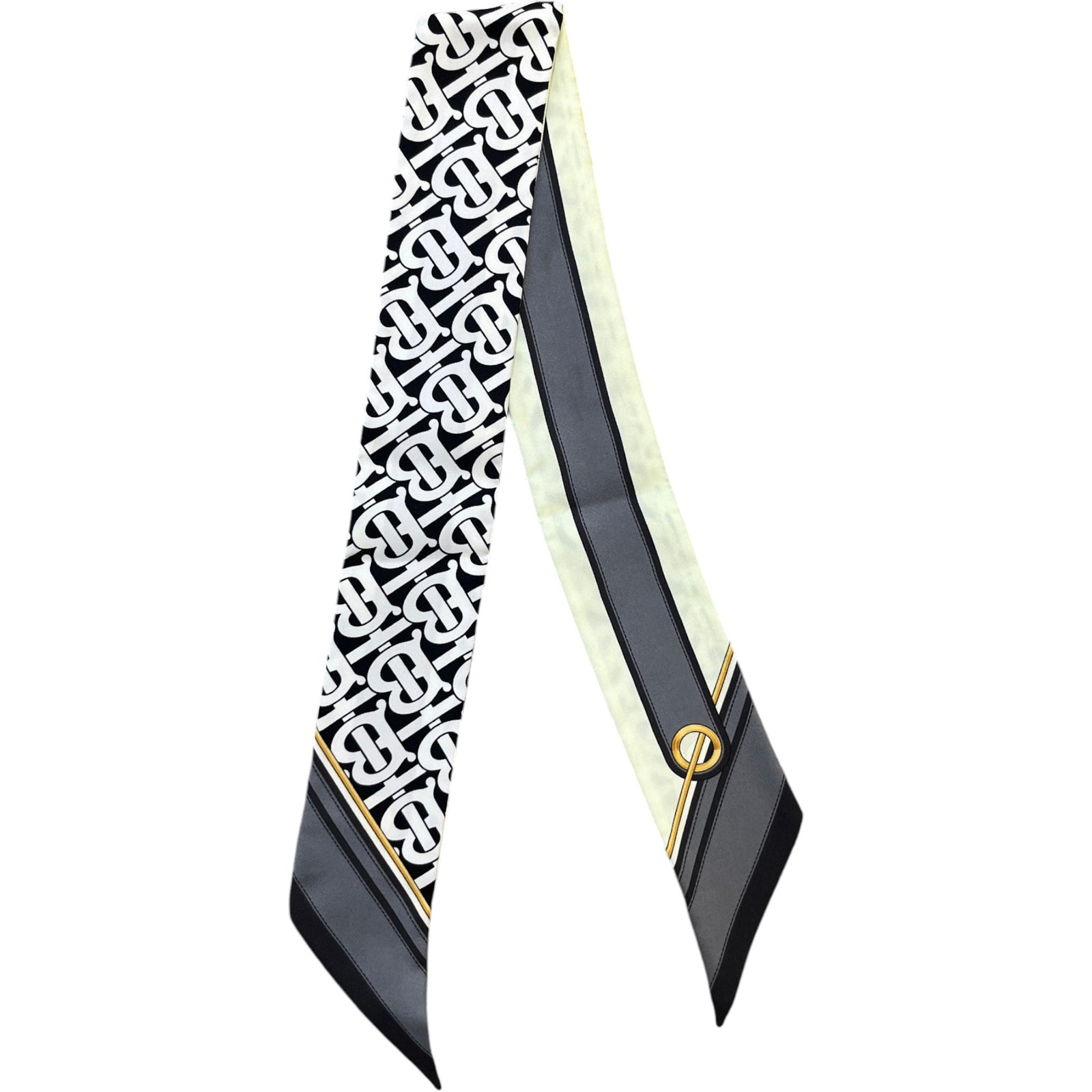 Women's Monogram Logo Scarf Black - Photo 5