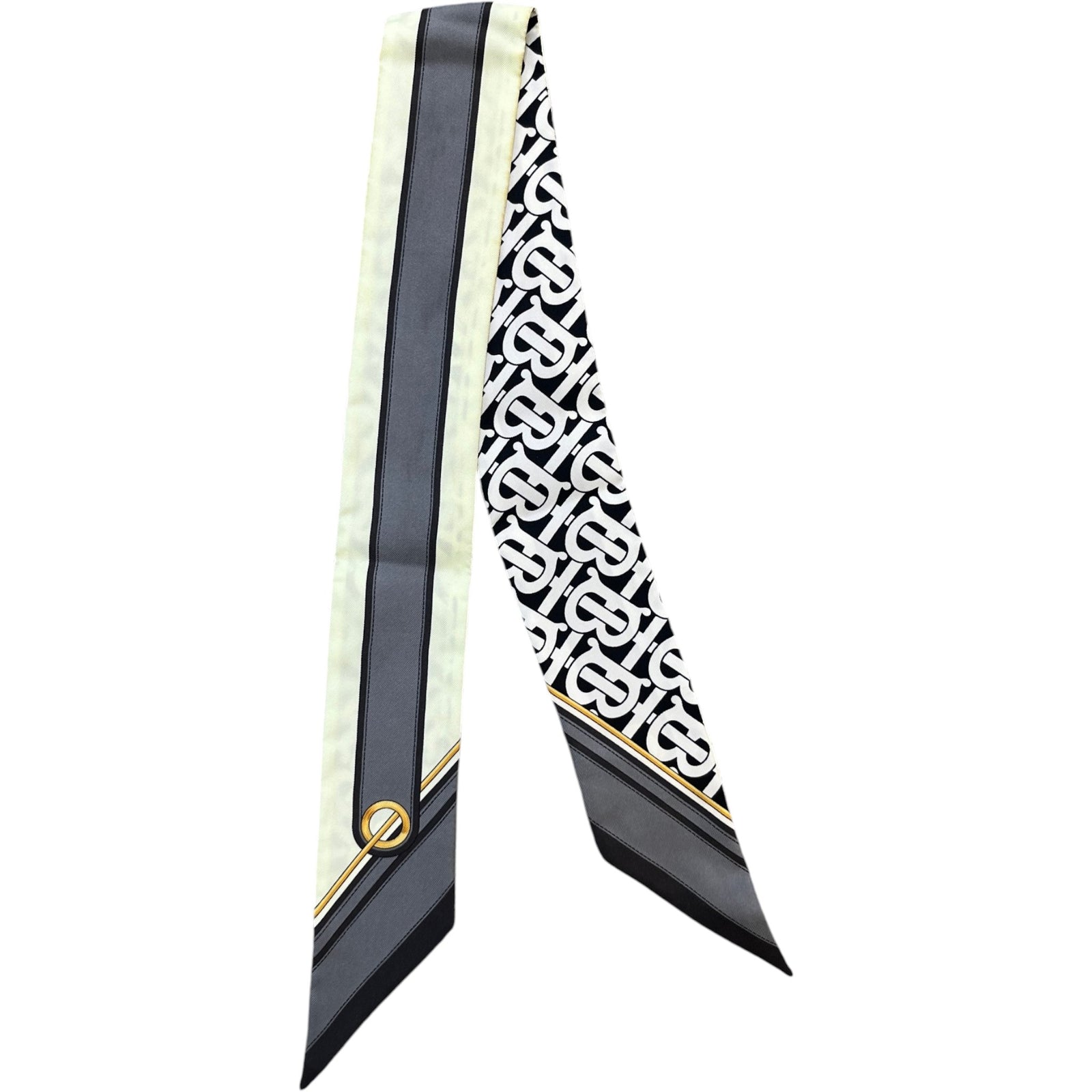 Women's Monogram Logo Scarf Black - Photo 6