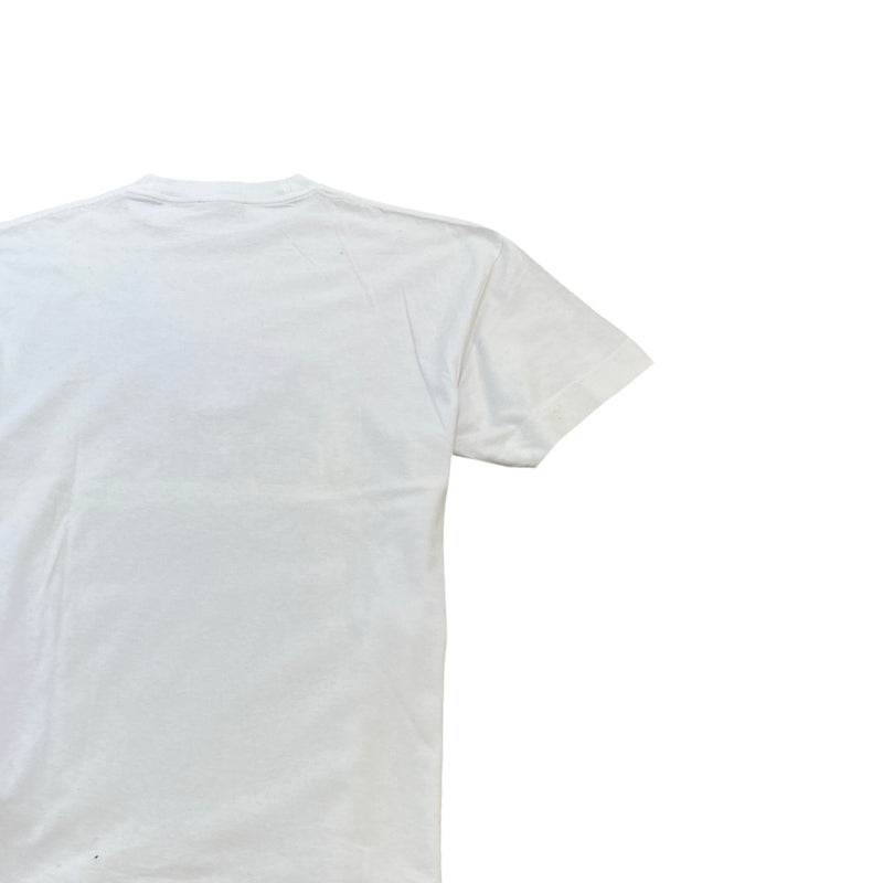 Men's Skull Patch T-Shirt White Size S