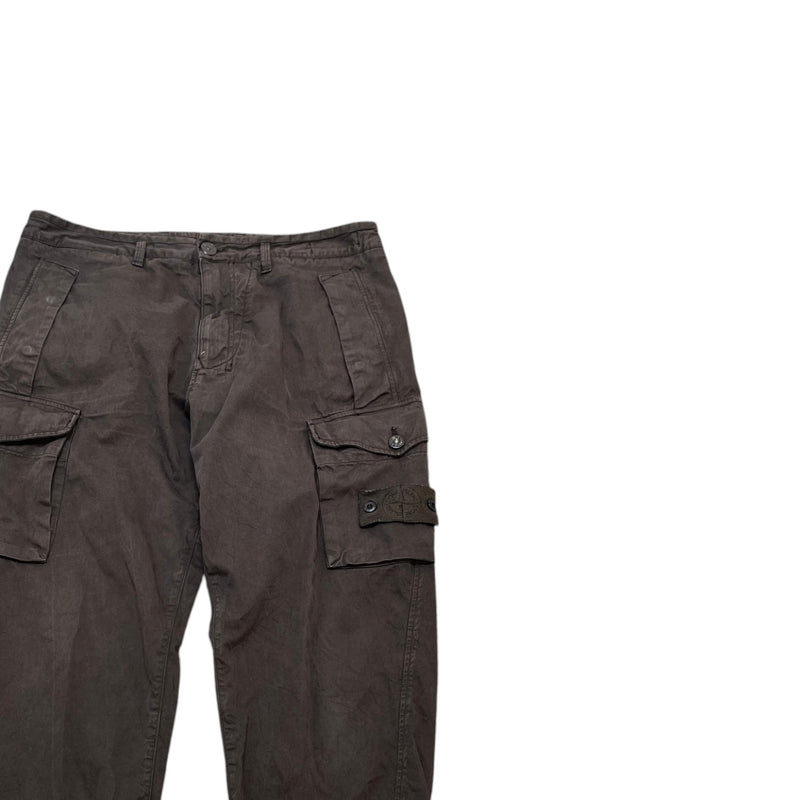 Men's Applique Logo Ghost Cargos Brown Size Waist 32"