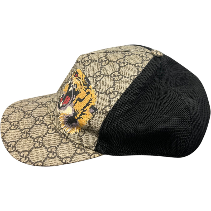 Men's GG Supreme Tiger Cap Beige Size M