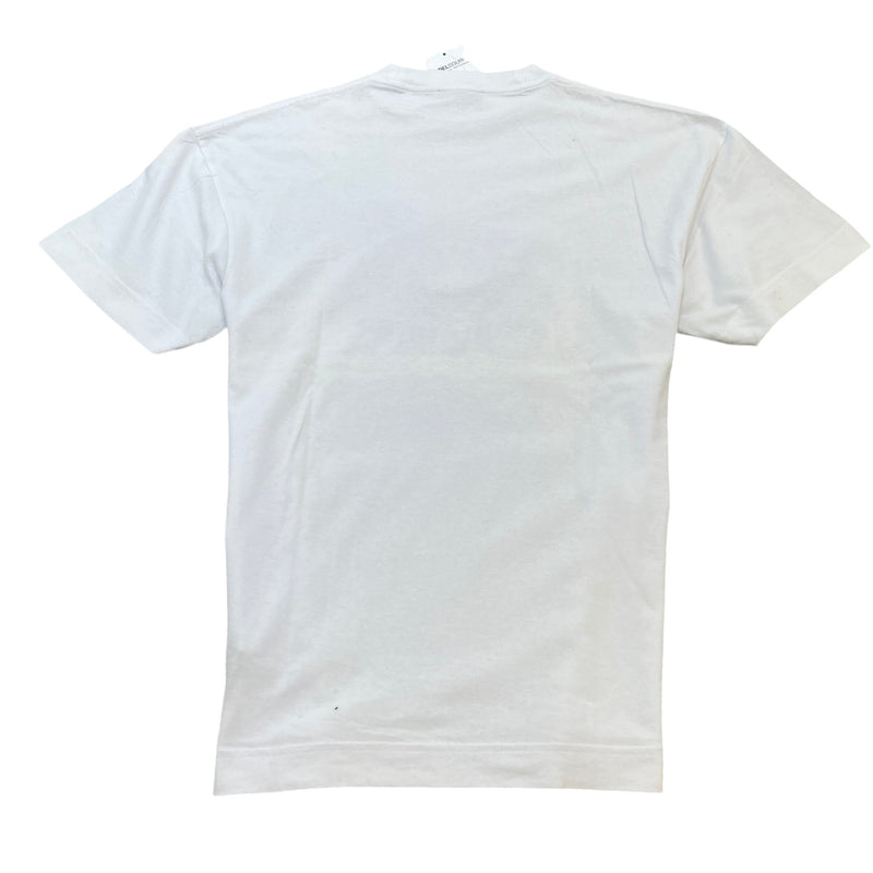 Men's Skull Patch T-Shirt White Size S