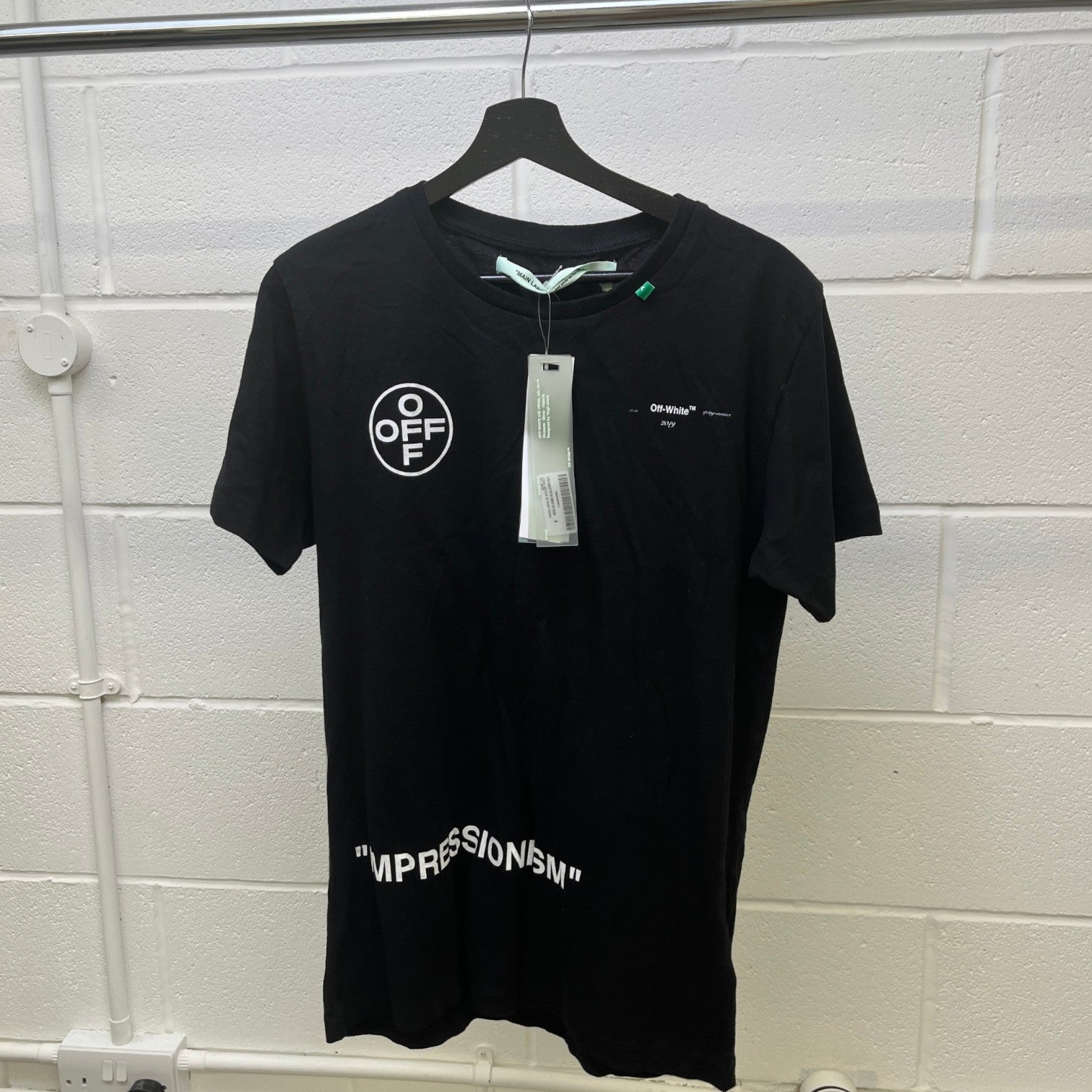 Men's Stencil Arrow T-Shirt Black Size S - Photo 10