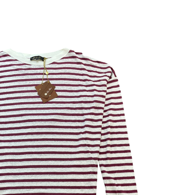 Women's Striped Long Sleeve Shirt White Size XXL / UK 16