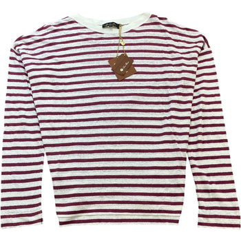 Women's Striped Long Sleeve Shirt White Size XXL / UK 16