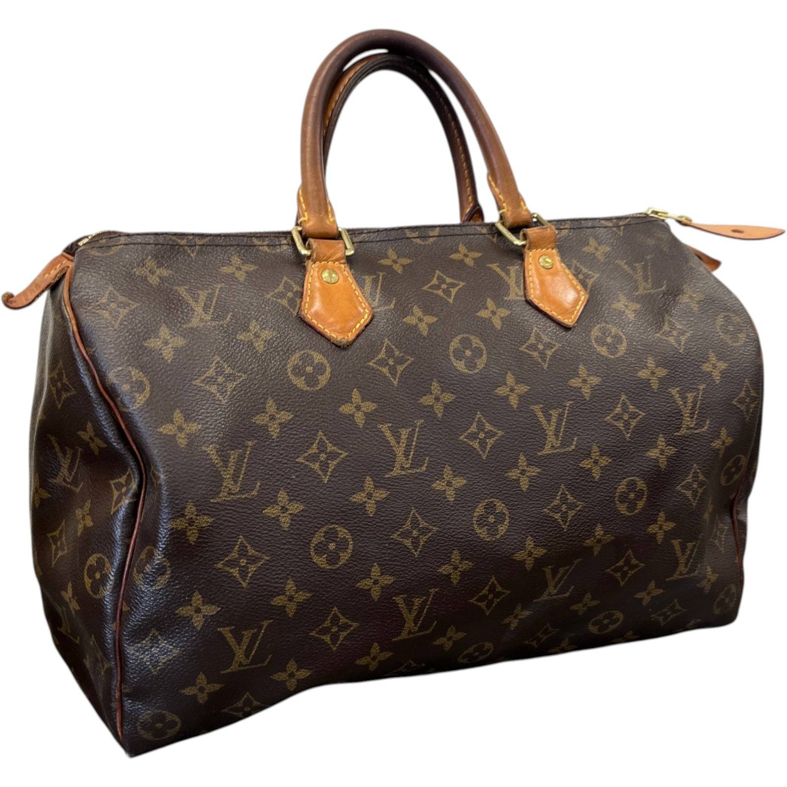 Women's Monogram Speedy 35 Bag Brown - Photo 4