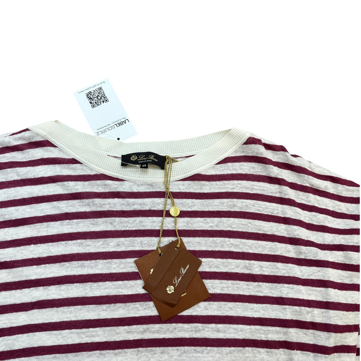 Women's Striped Long Sleeve Shirt White Size XXL / UK 16 - Photo 5