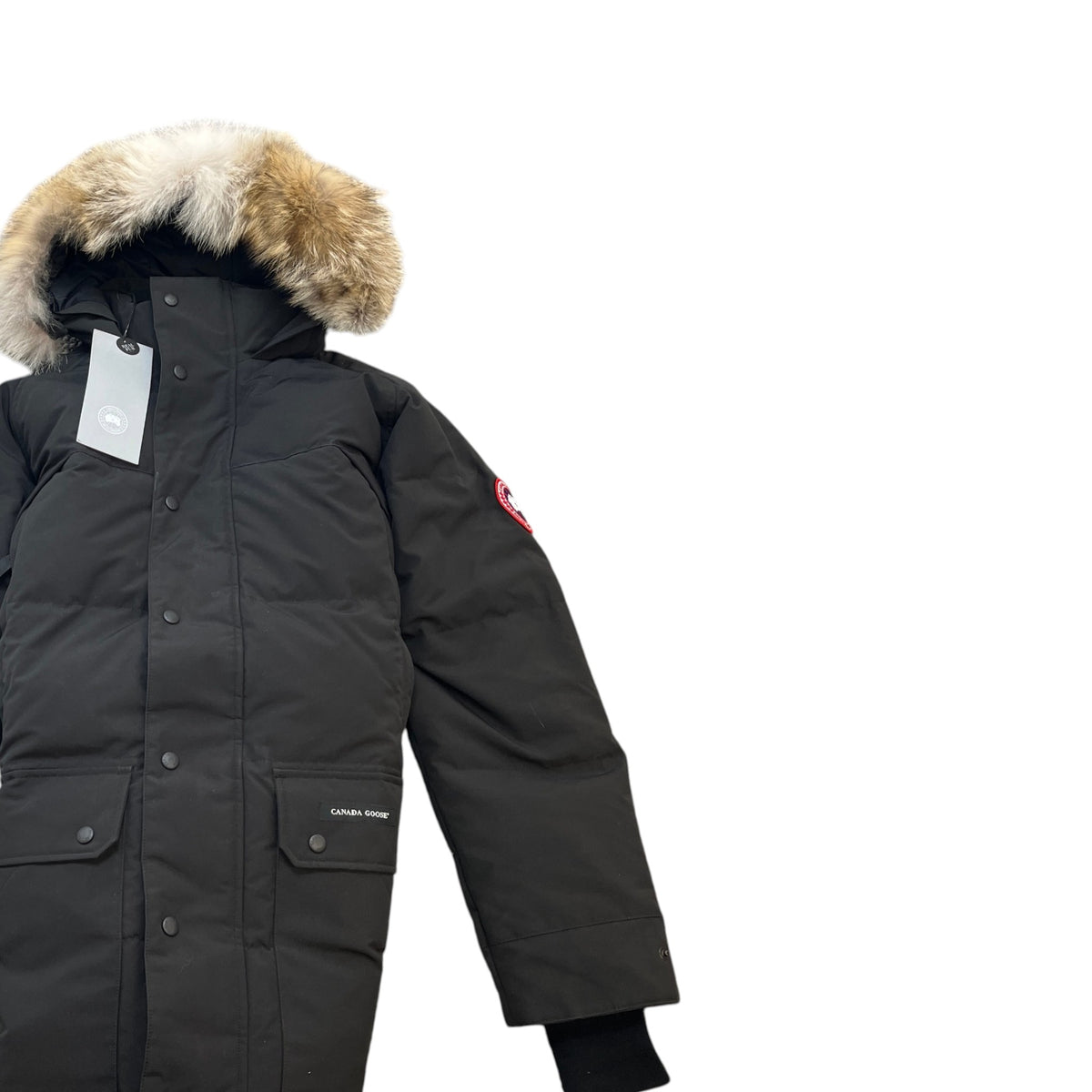 Men's Emory Parka Down Jacket Black Size M - Photo 3