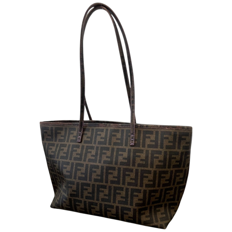Women's FF Zucca Monogram Tote Handbag Brown