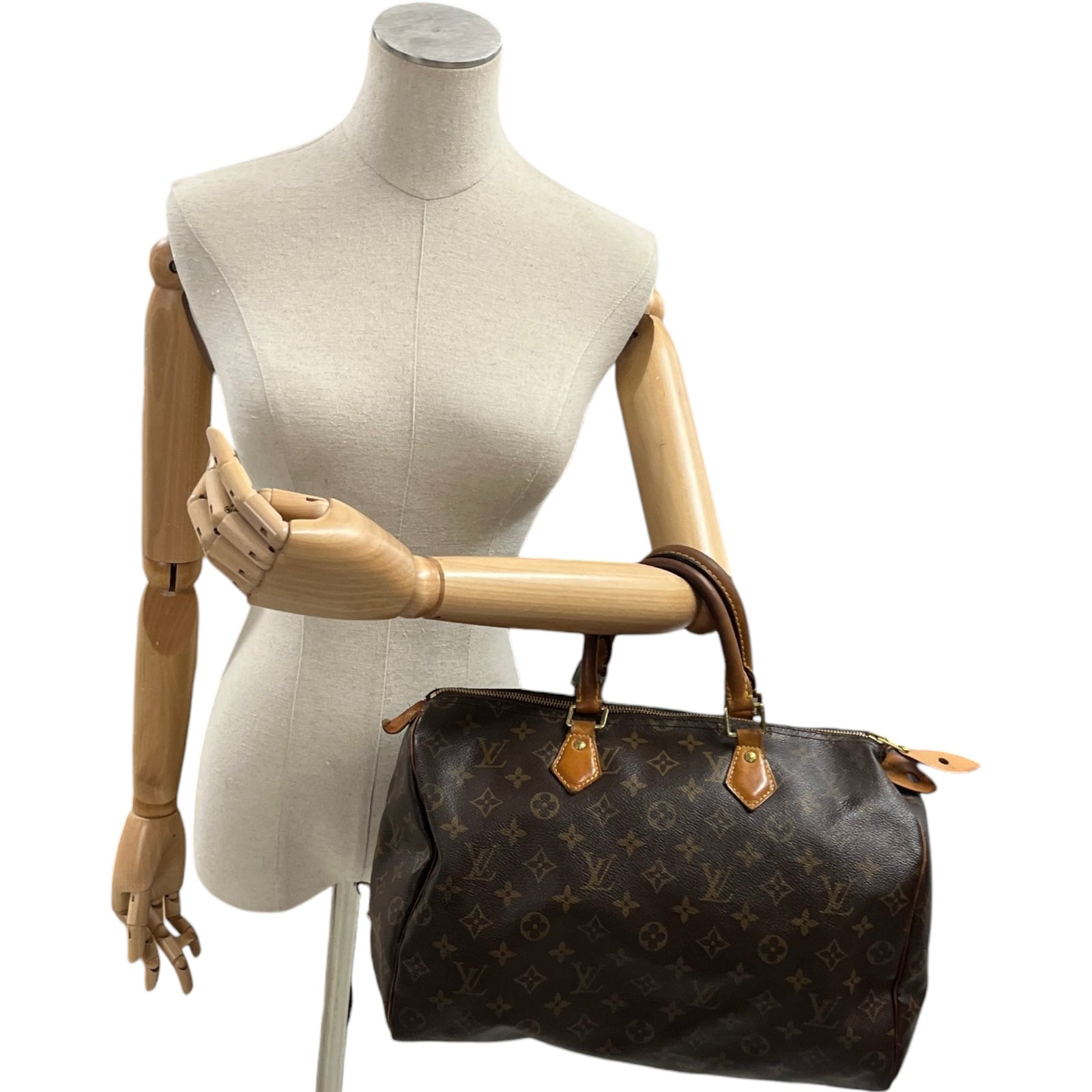 Women's Monogram Speedy 35 Bag Brown - Photo 2
