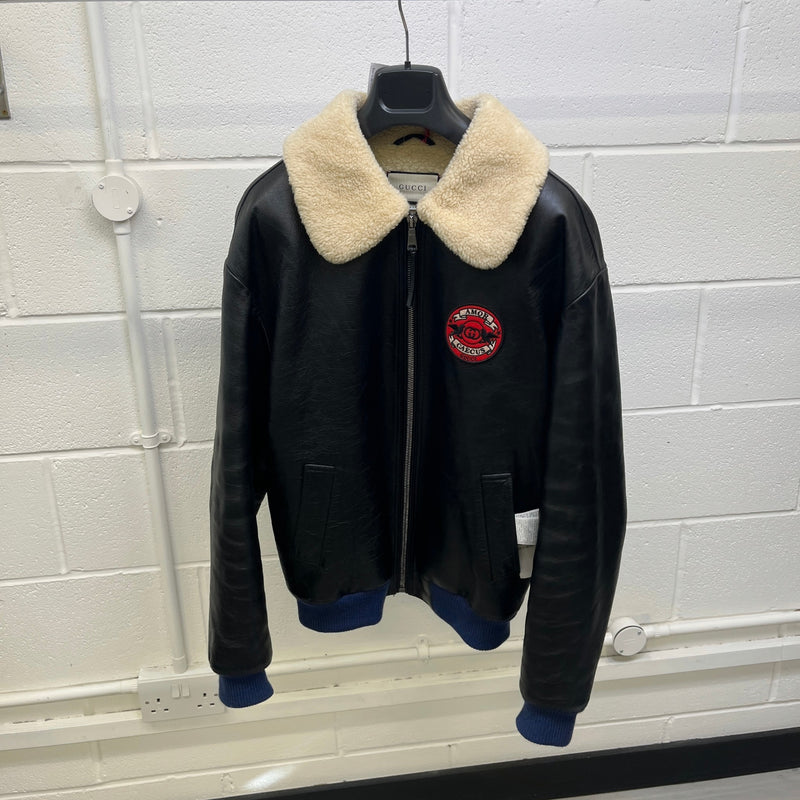 Men's Aviator Chateau Marmont Jacket Black Size S