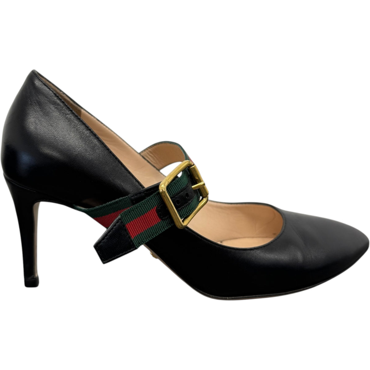 Women's Web Strap Heels Black Size UK 4.5 / EU 37.5 - Photo 1