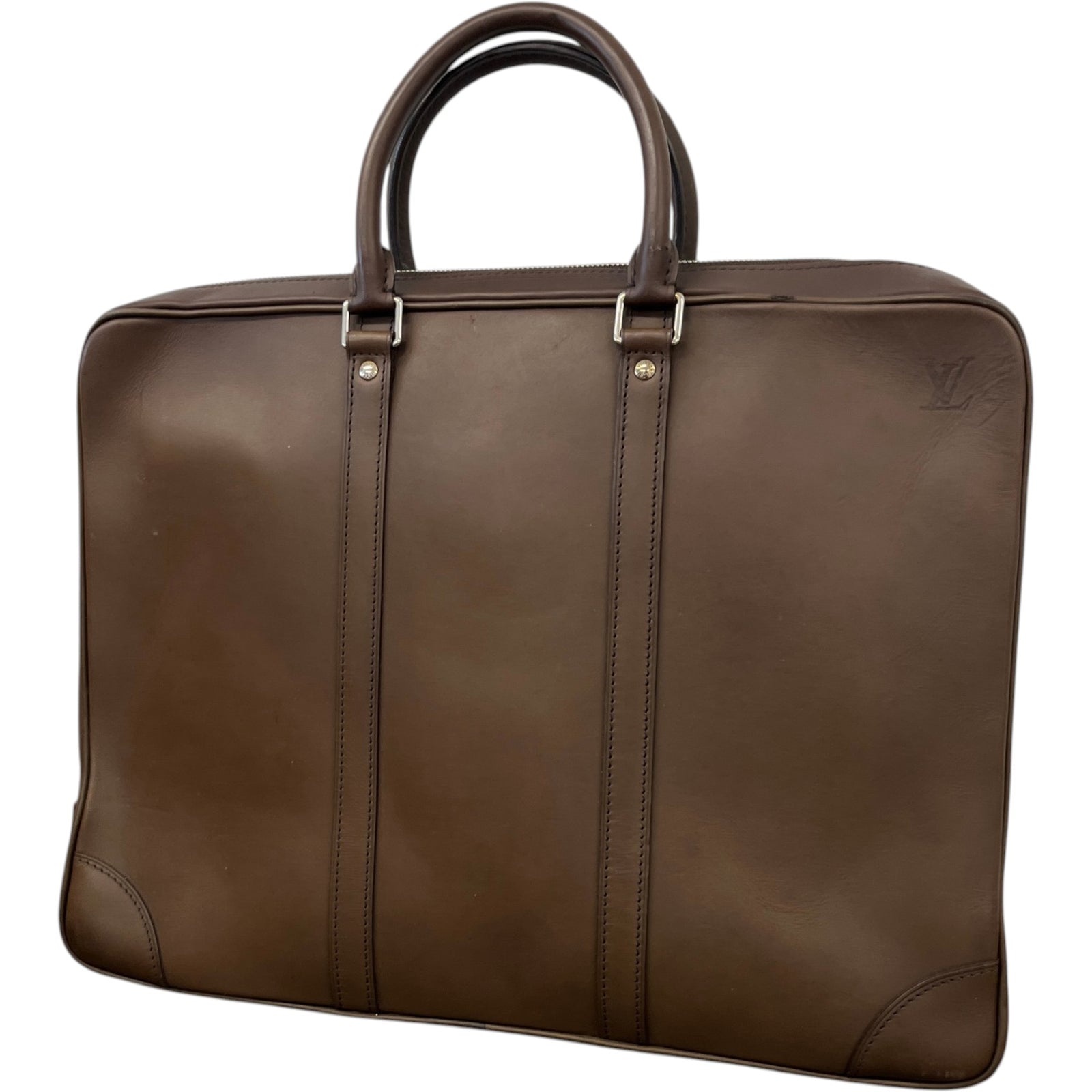 Men's Lv Porte-Documents Voyage Bag Brown - Photo 3