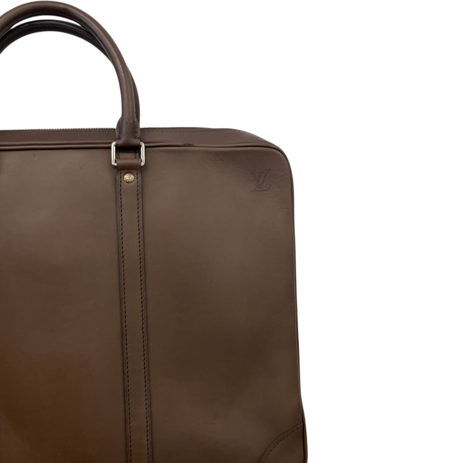 Men's Lv Porte-Documents Voyage Bag Brown - Photo 8