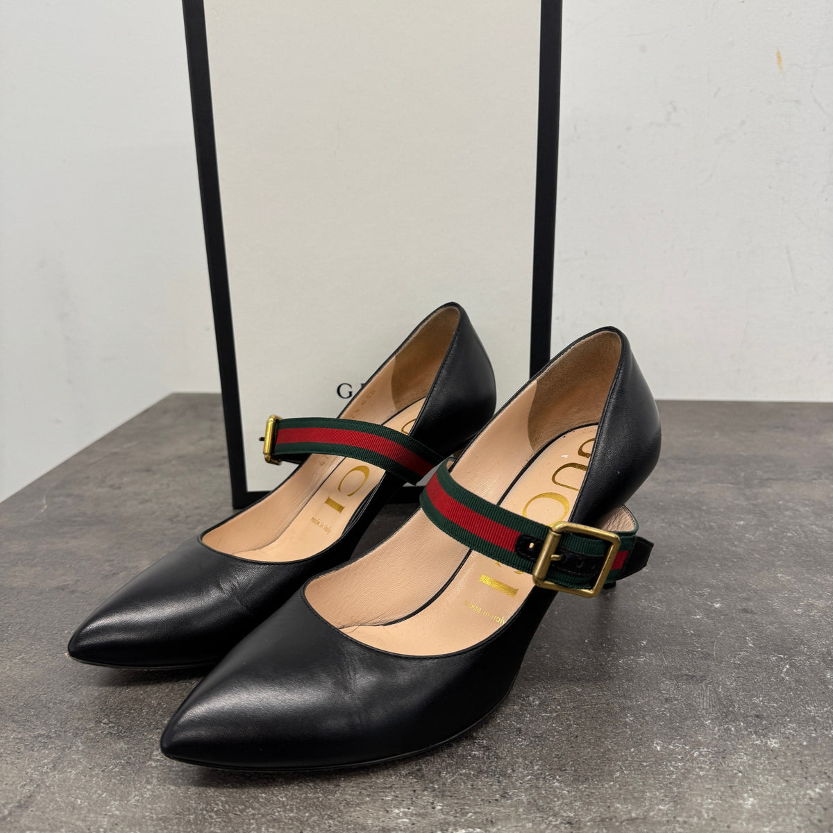 Women's Web Strap Heels Black Size UK 4.5 / EU 37.5 - Photo 11