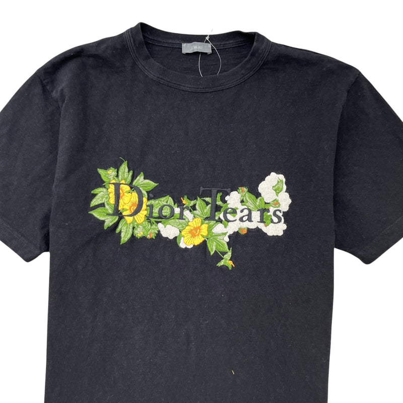 Men's X Denim Tears Logo Print T-Shirt Black Size M