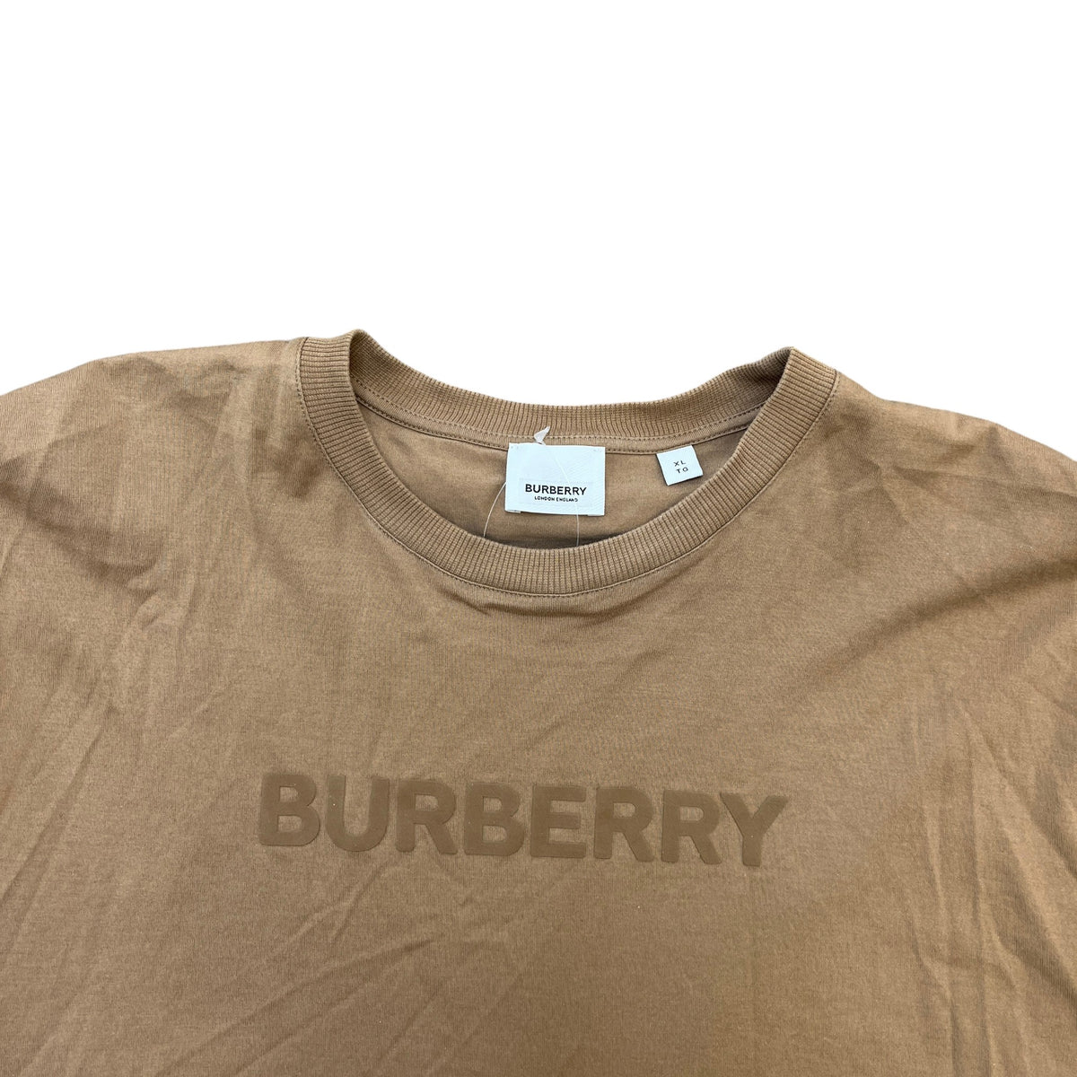 Men's Logo Print T-Shirt Brown Size XL - Photo 5