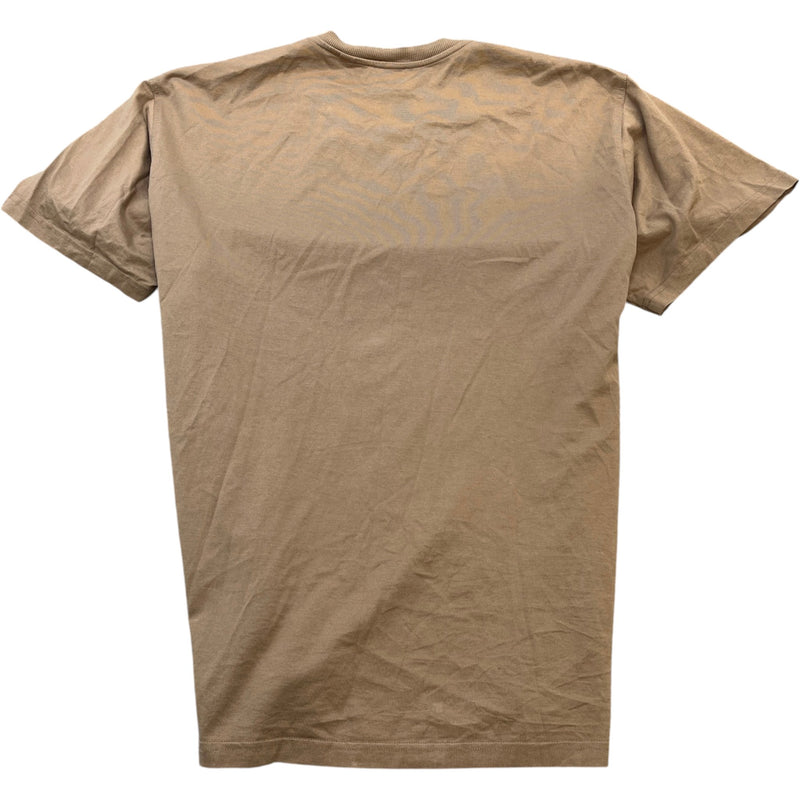 Men's Logo Print T-Shirt Brown Size XL