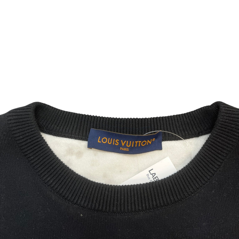 Men's Lvse Monogram Degradé Sweatshirt Black Size S