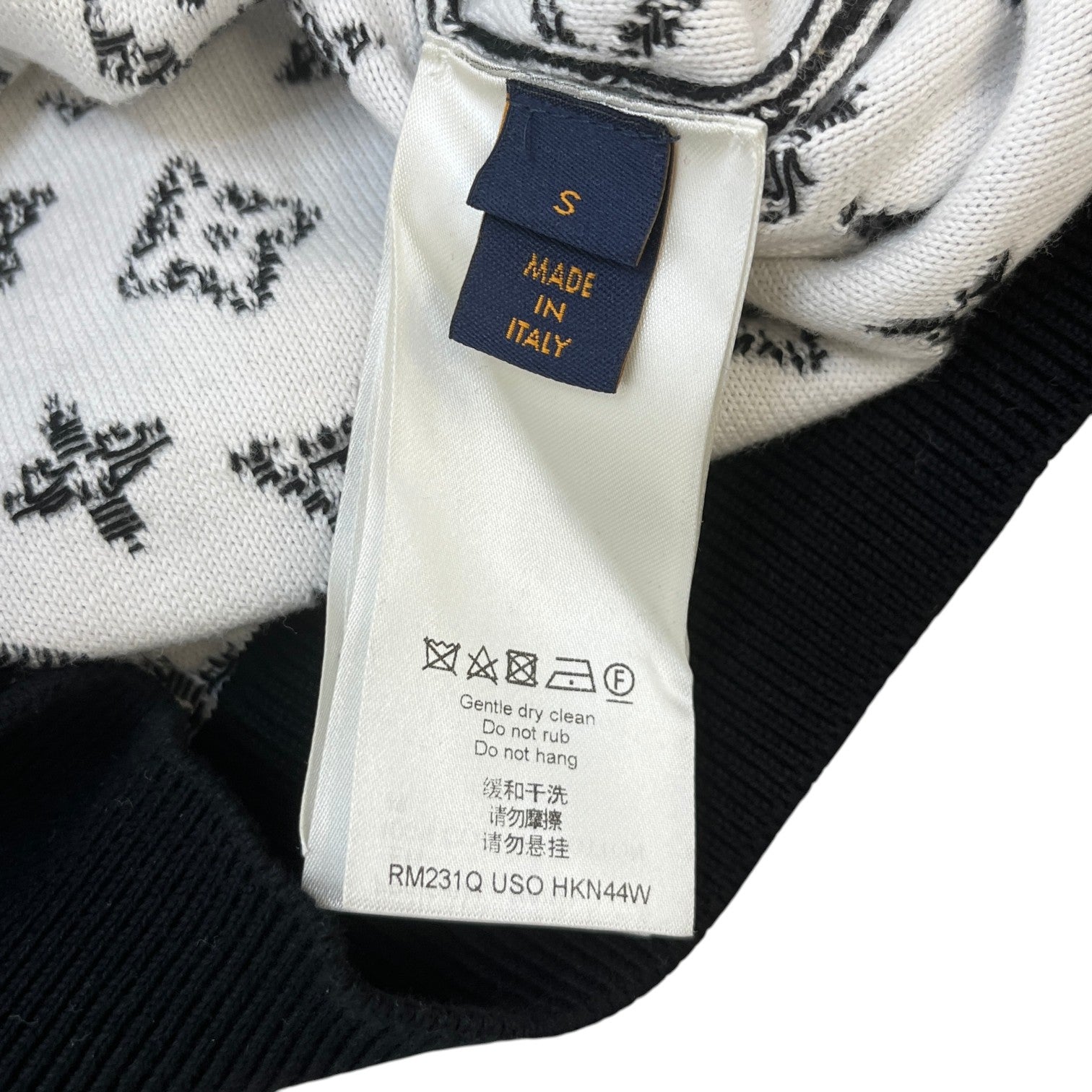 Men's Lvse Monogram Degradé Sweatshirt Black Size S - Photo 6