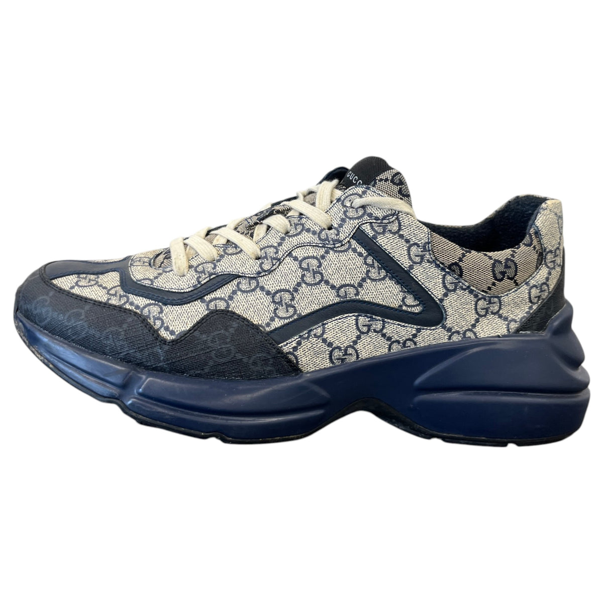 Men's Rhyton GG Supreme Low Trainers Navy Size UK 10 / EU 44 - Photo 5