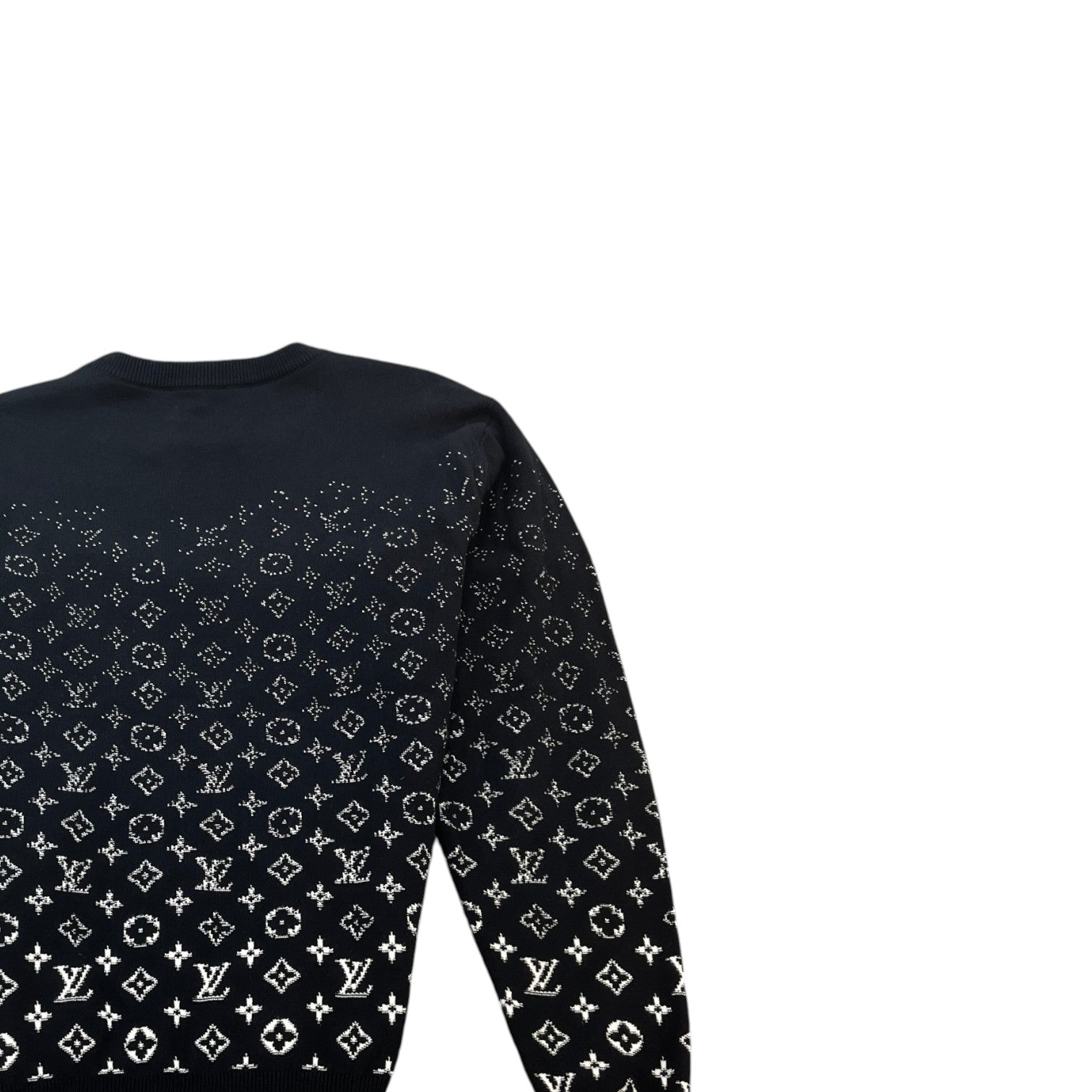 Men's Lvse Monogram Degradé Sweatshirt Black Size S - Photo 4