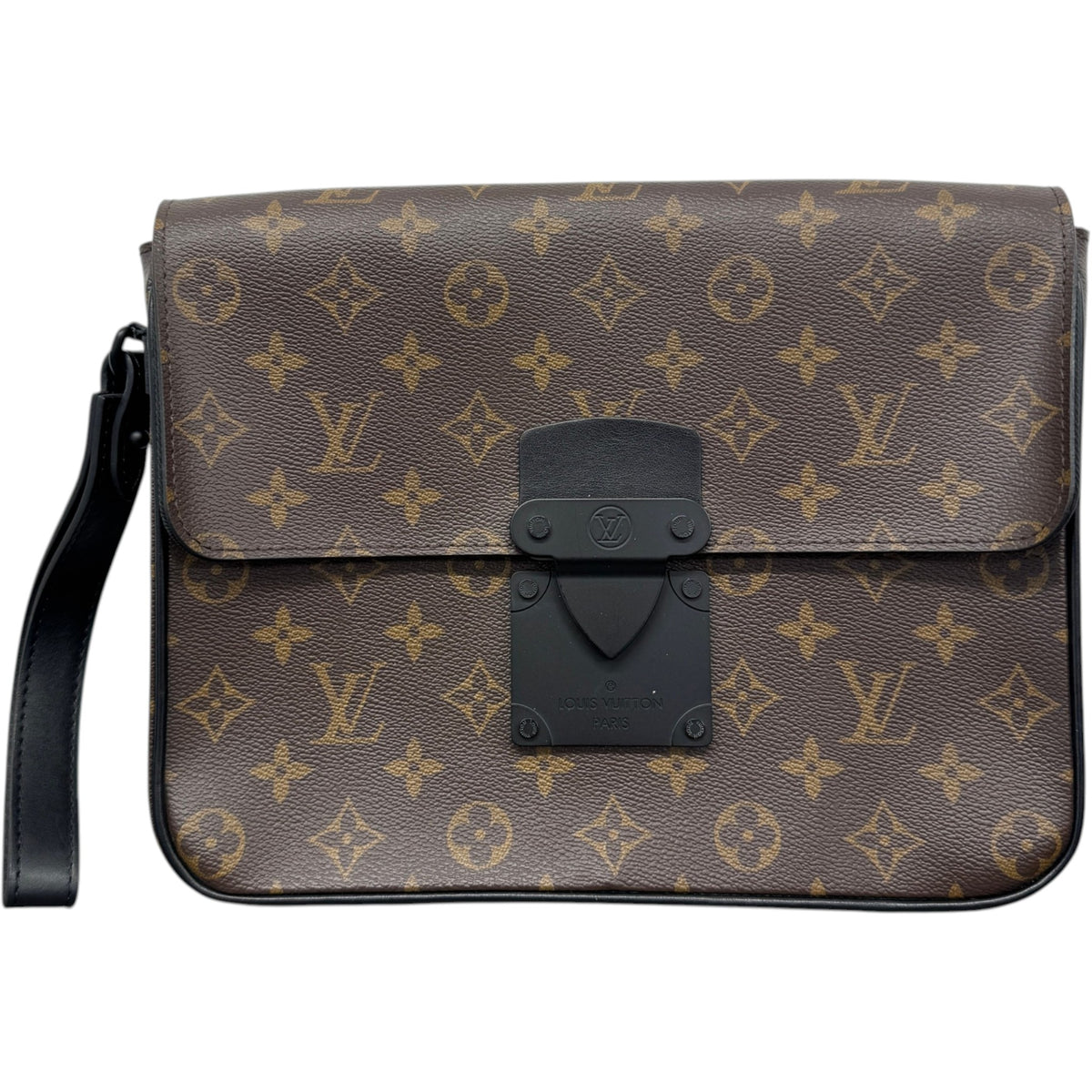 Men's Monogram Macassar S-Lock Pouch Brown - Photo 1